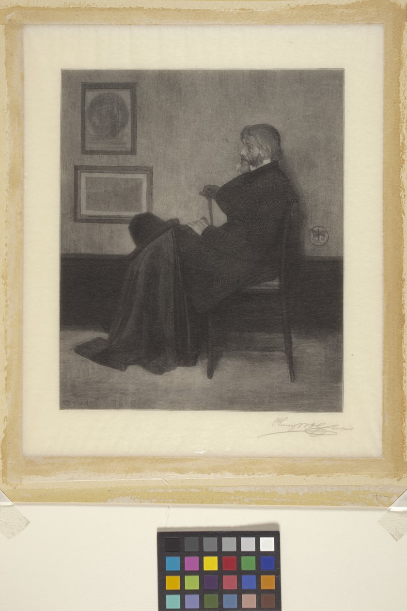 Thomas Carlyle (trægravering) af James Abbott McNeill (attr.to) Whistler