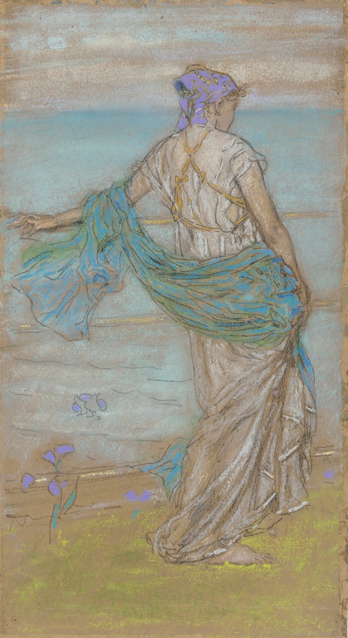 Annabel Lee, 1885-1887. af James Abbott McNeill Whistler