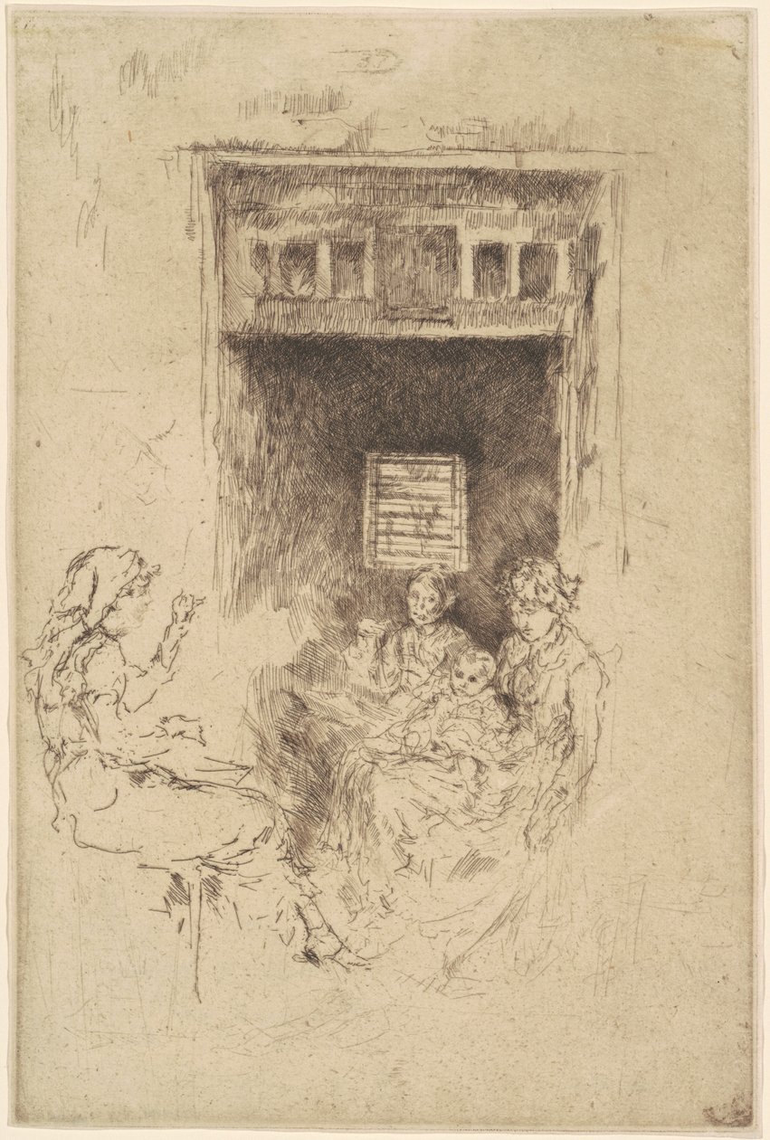 Perlestrengere, 1880. af James Abbott McNeill Whistler