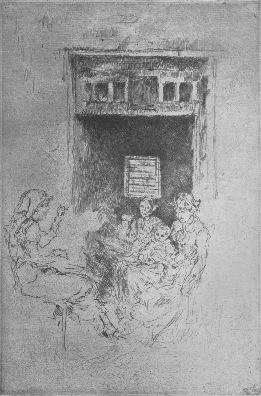 Perlestrenge, c1880, 1904 af James Abbott McNeill Whistler