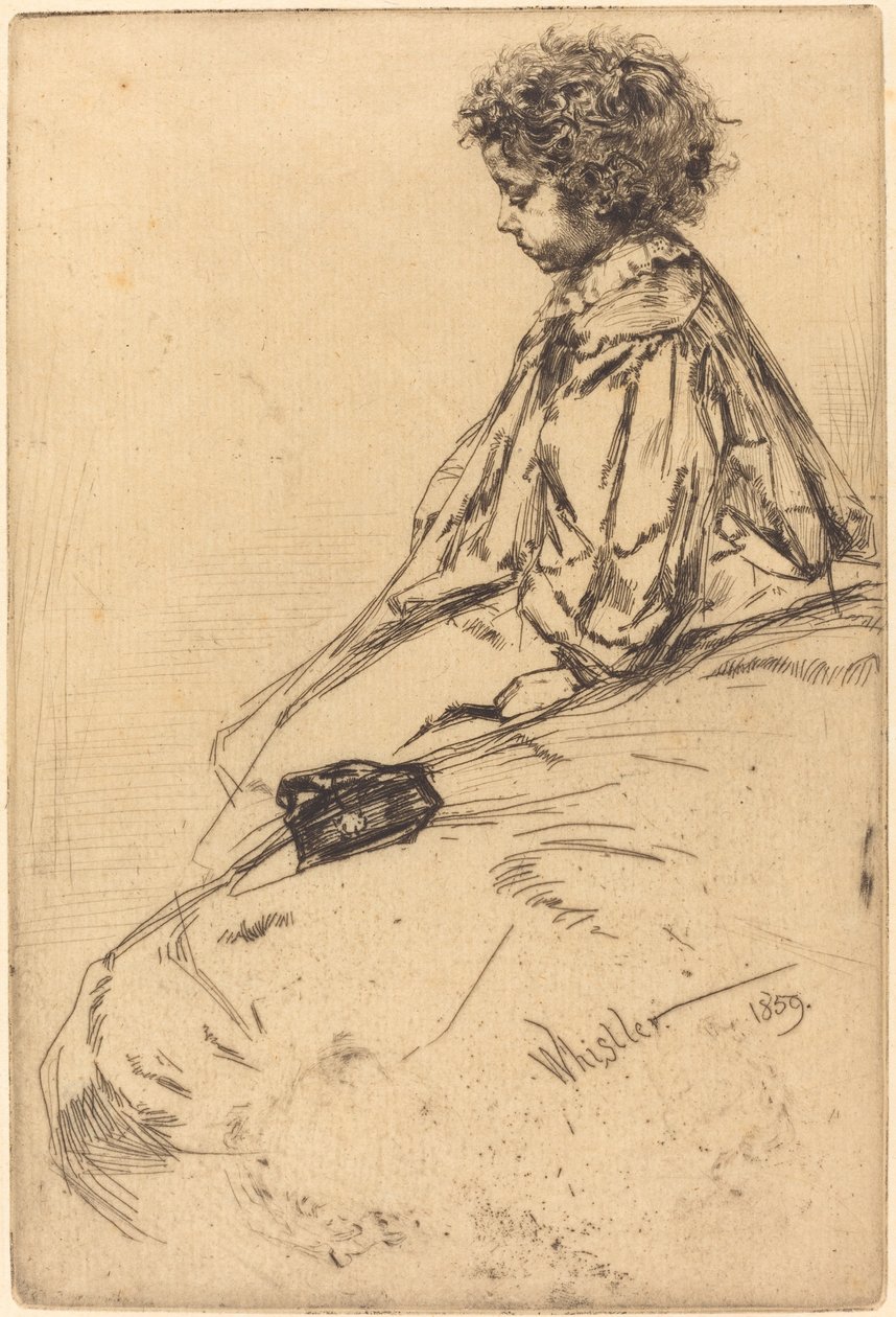 Bibi Lalouette, 1859. af James Abbott McNeill Whistler