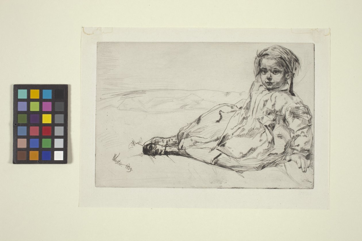 Bibi Valentin (radering) af James Abbott McNeill Whistler