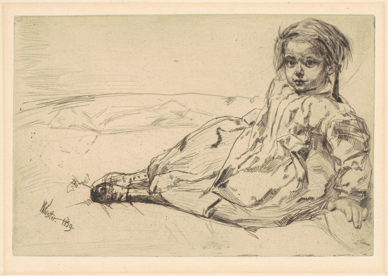 Bibi Valentin, 1859. af James Abbott McNeill Whistler
