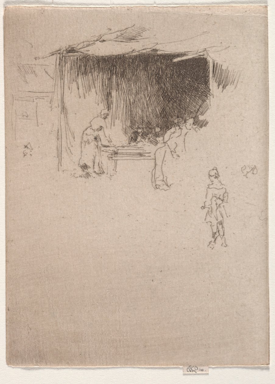 Stand på en messe. af James Abbott McNeill Whistler