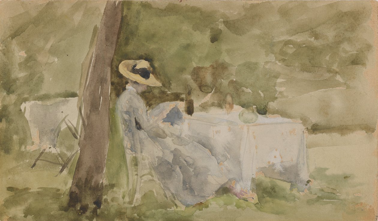 Morgenmad i haven, 1885-1886. af James Abbott McNeill Whistler