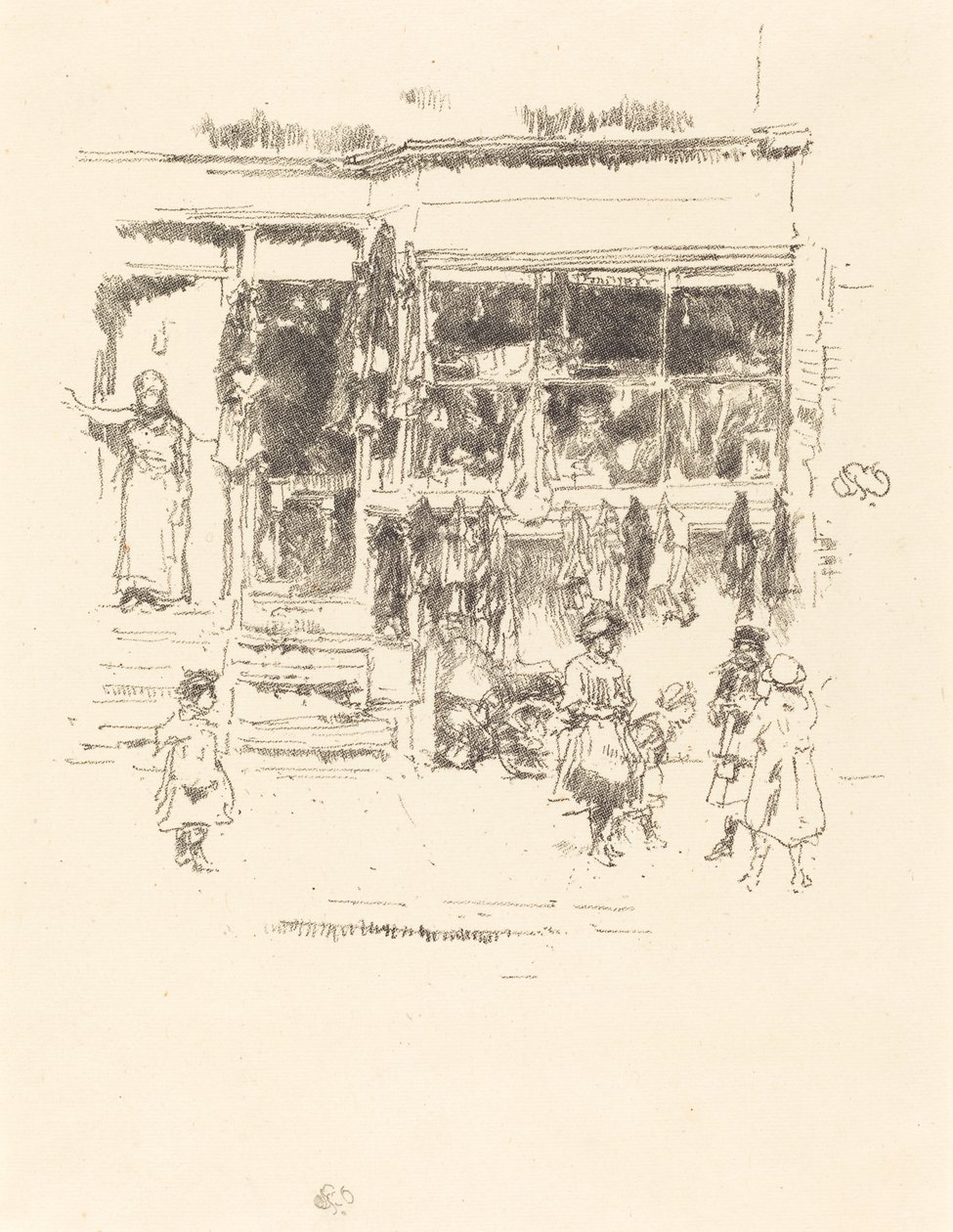 Chelsea Rags, 1888. af James Abbott McNeill Whistler