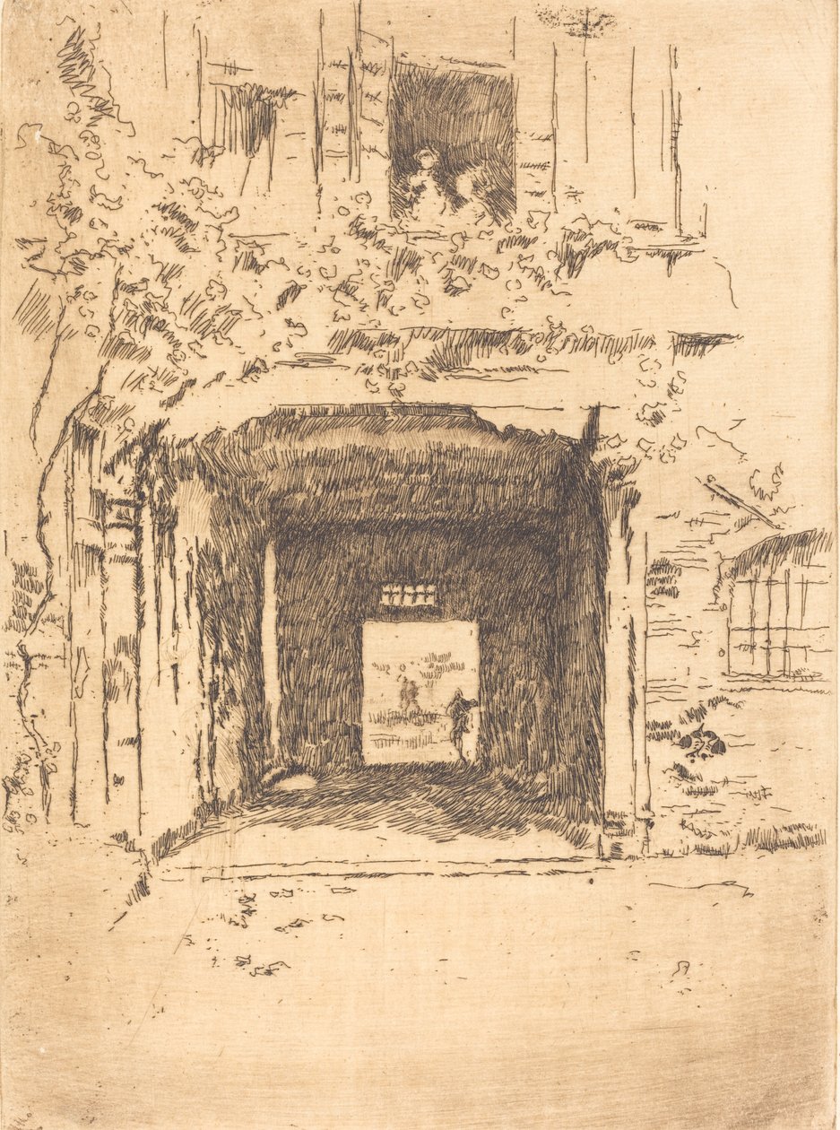 Doorway and Vine, 1879-1880. af James Abbott McNeill Whistler