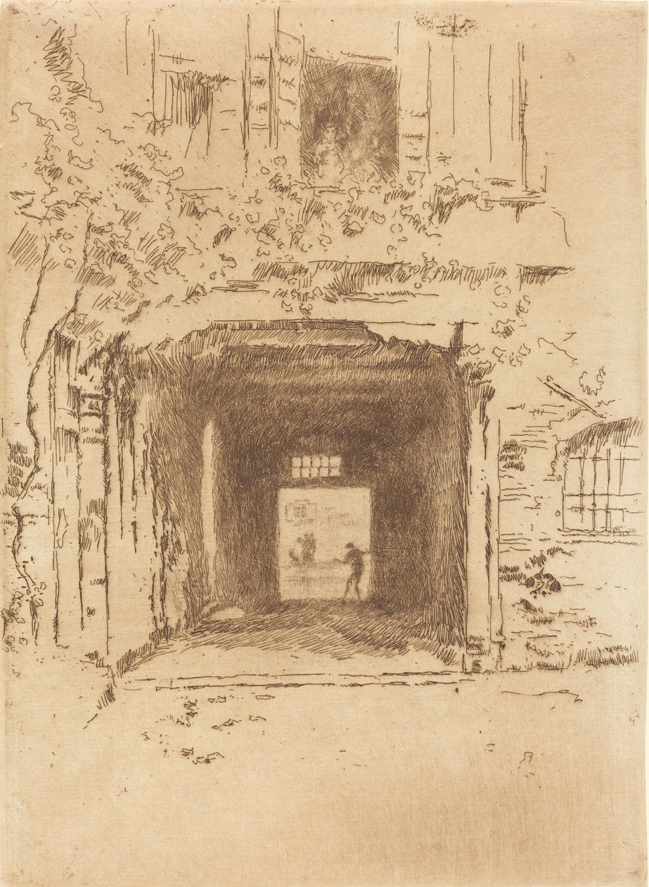 Doorway and Vine, 1880. af James Abbott McNeill Whistler