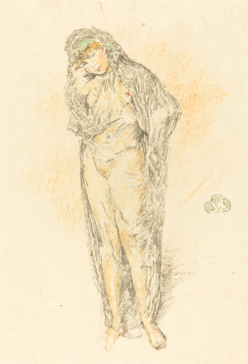 Draperet figur, stående, 1891. af James Abbott McNeill Whistler