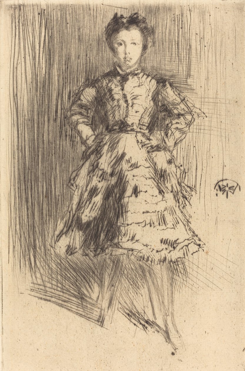 Elinor Leyland, 1873. af James Abbott McNeill Whistler