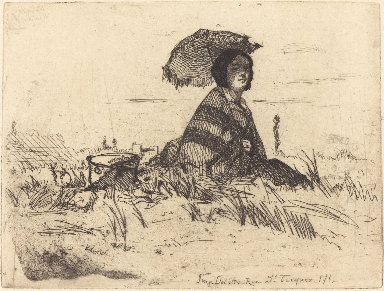 I fuld sol, 1858. af James Abbott McNeill Whistler