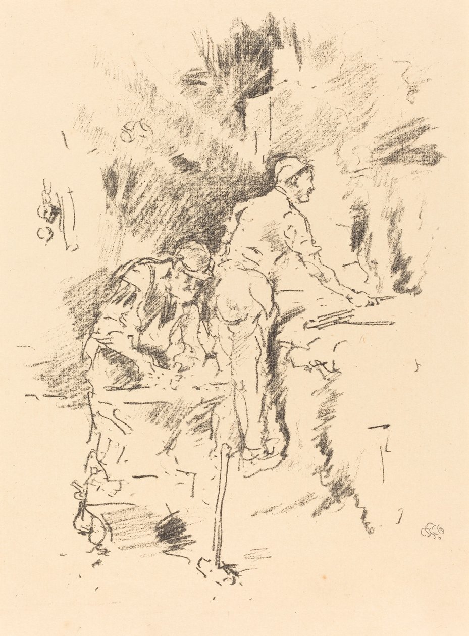 Far og søn, 1895. af James Abbott McNeill Whistler