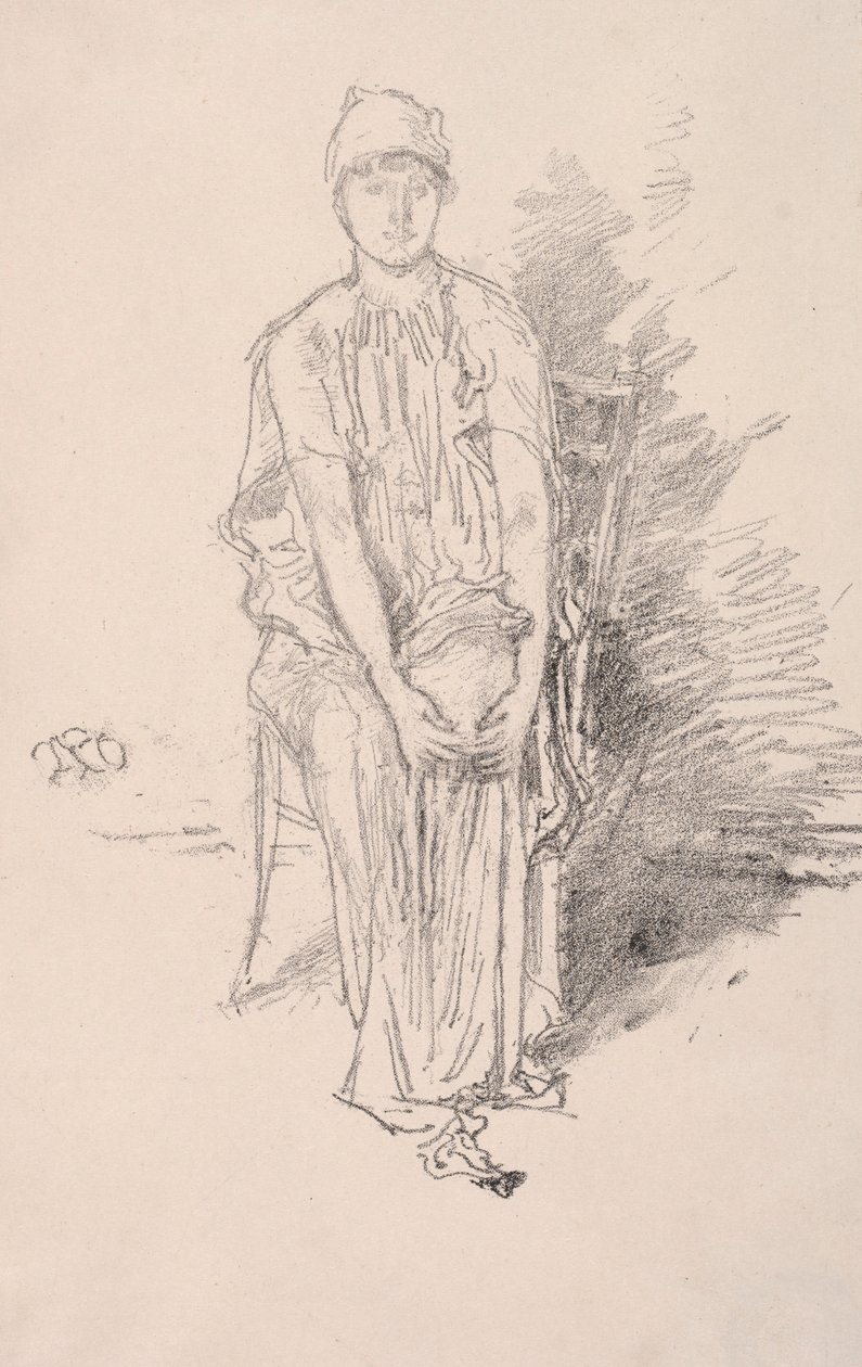 Figurstudie, 1890. af James Abbott McNeill Whistler