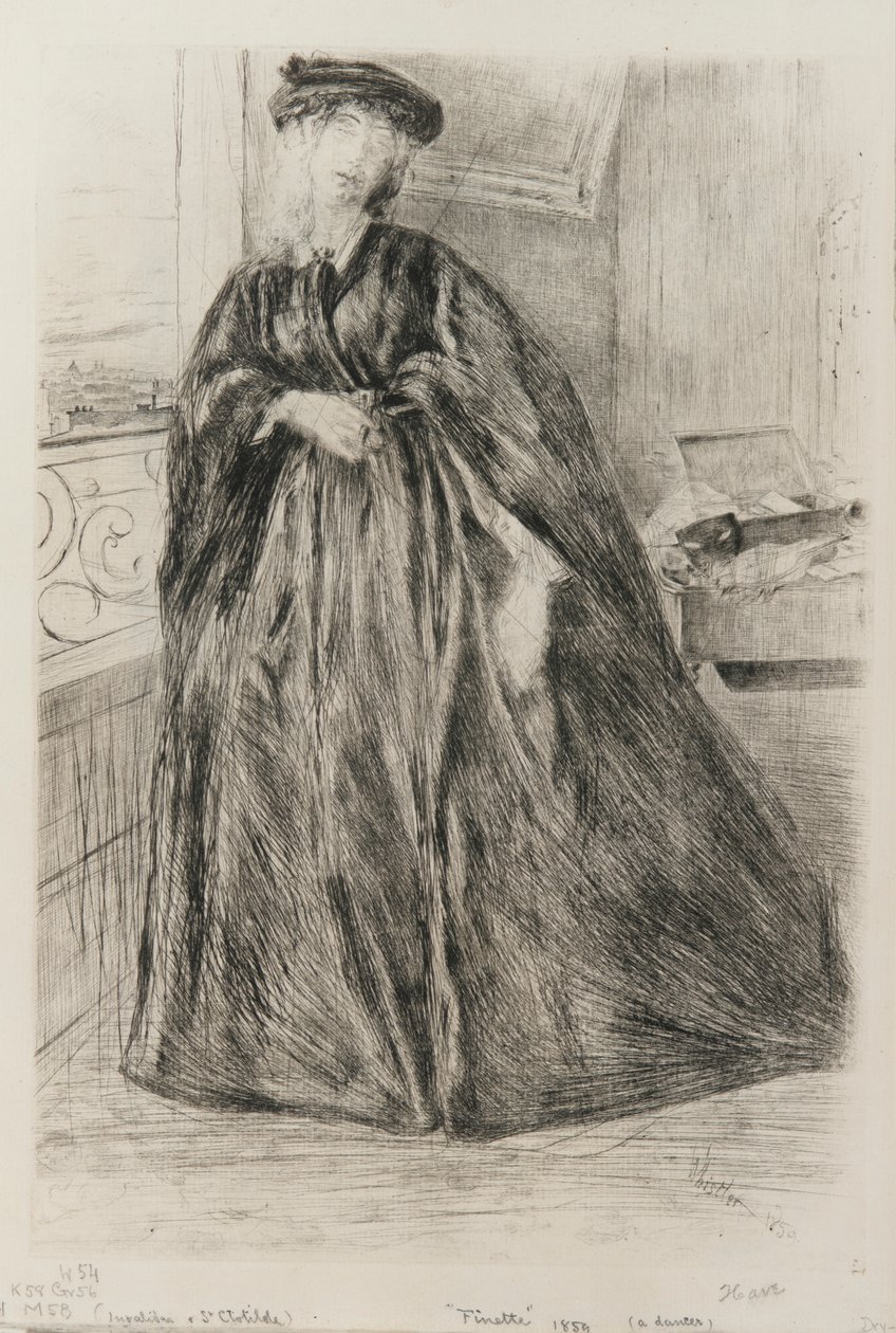 Finette, 1859. af James Abbott McNeill Whistler