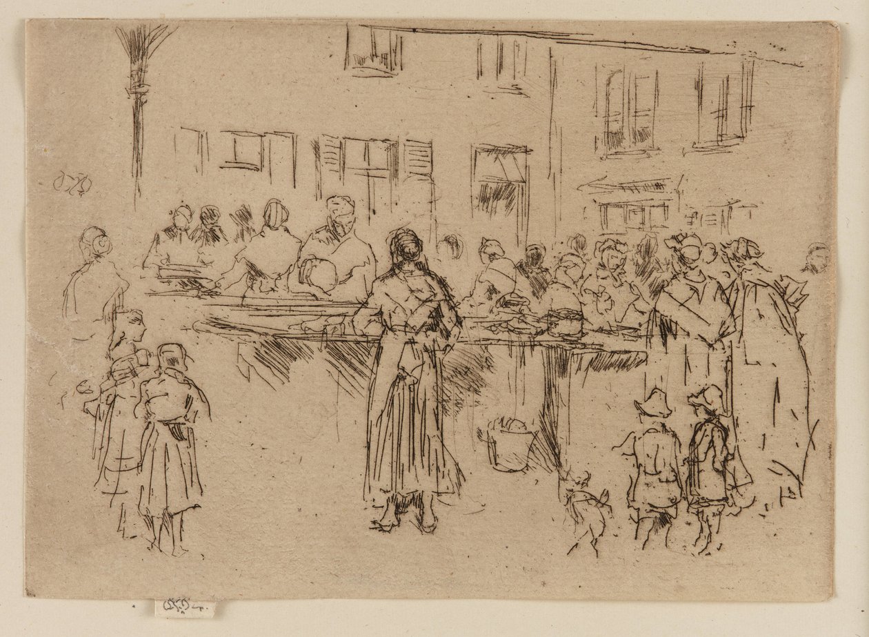 Fiskekvinder, Oostende, 1887. af James Abbott McNeill Whistler