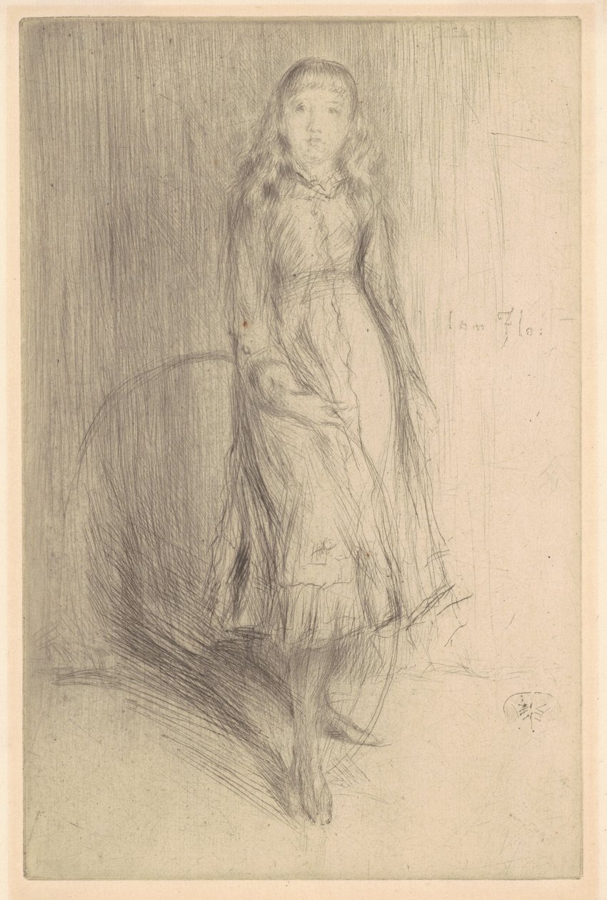 Florence Leyland, 1874. af James Abbott McNeill Whistler