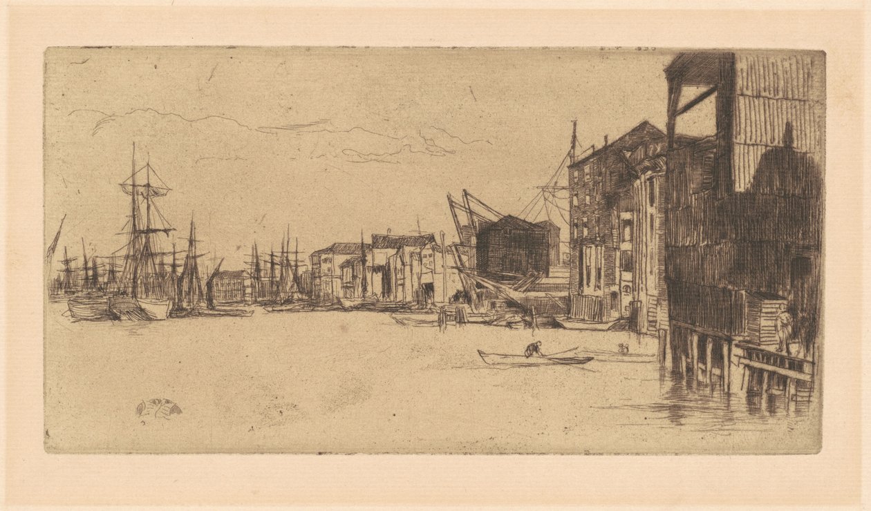 Frihandelshavn, 1877. af James Abbott McNeill Whistler