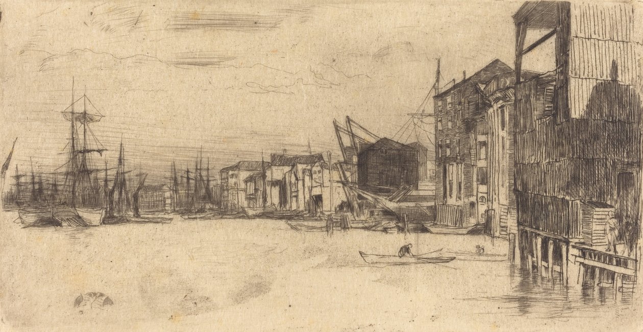 Frihandelshavn, 1877. af James Abbott McNeill Whistler