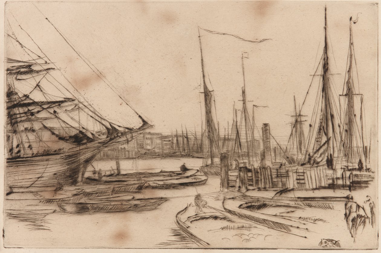 Fra Billingsgate, 1878. af James Abbott McNeill Whistler