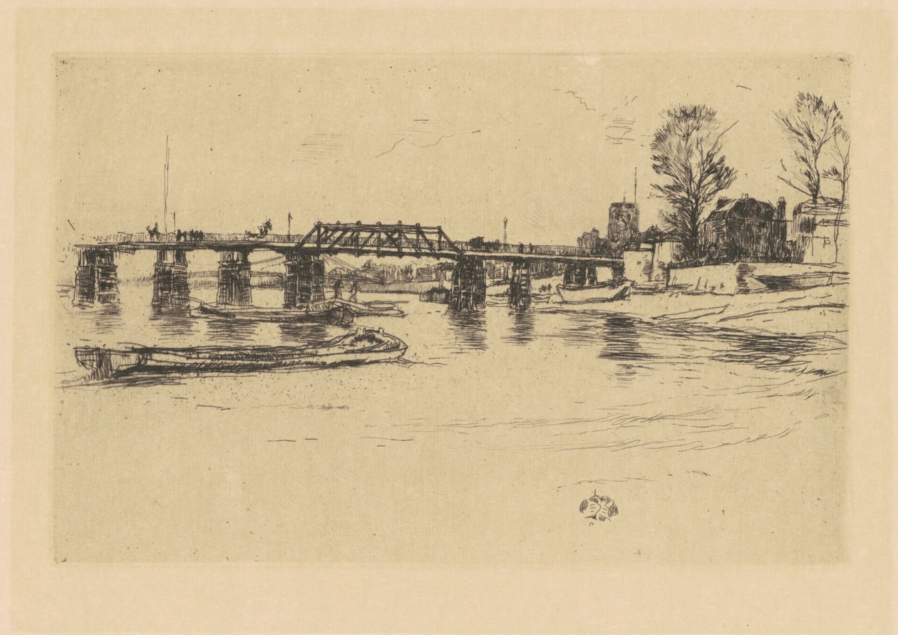 Fulham, 18781879. af James Abbott McNeill Whistler