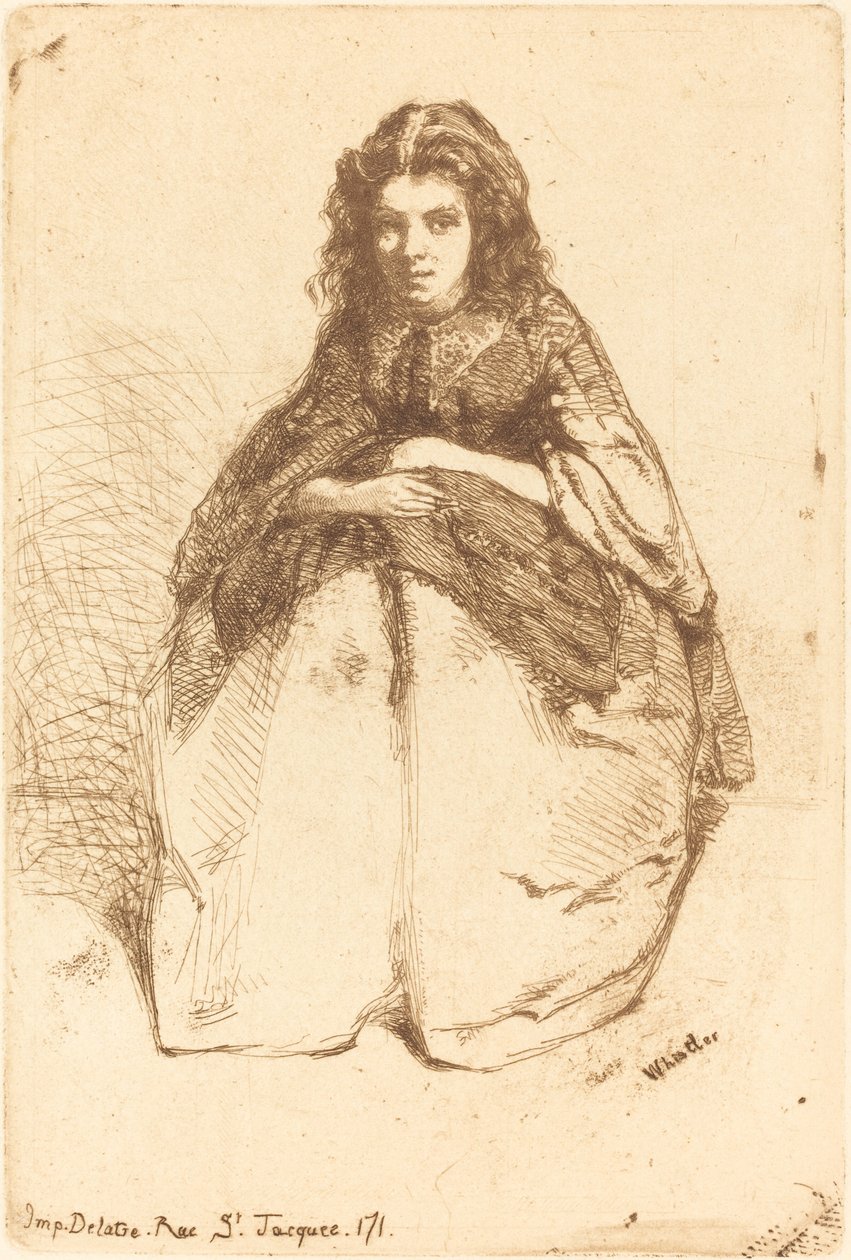 Tegneserier, 1858. af James Abbott McNeill Whistler