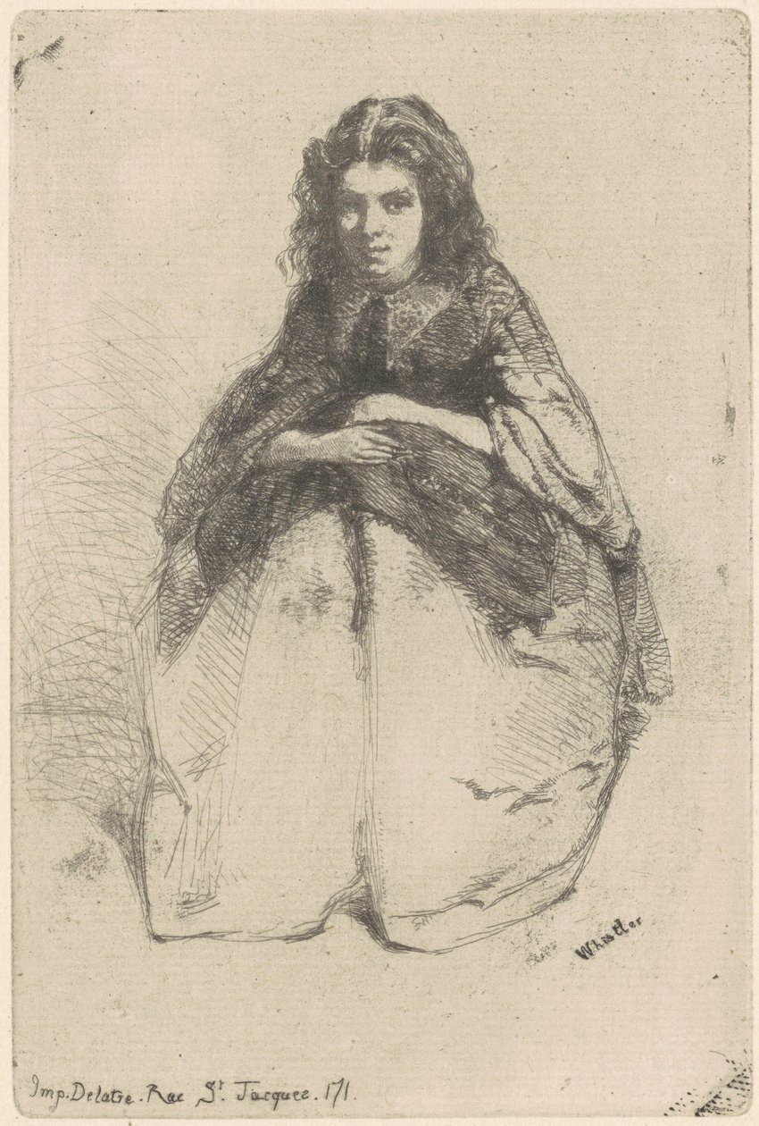 Tegneserier, 1858. af James Abbott McNeill Whistler