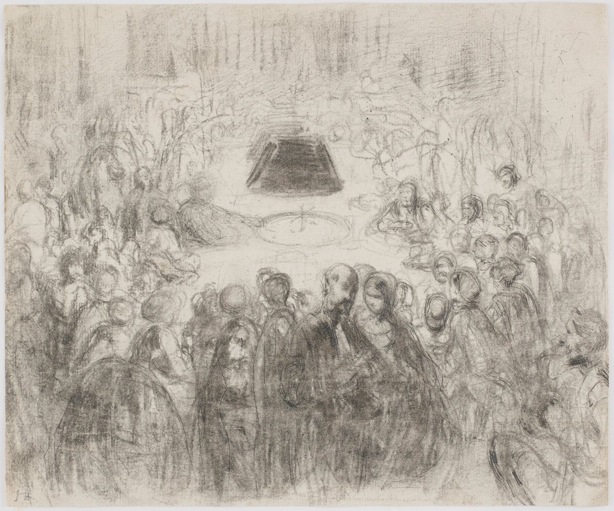 Spillesalon i Baden-Baden, 1858. af James Abbott McNeill Whistler