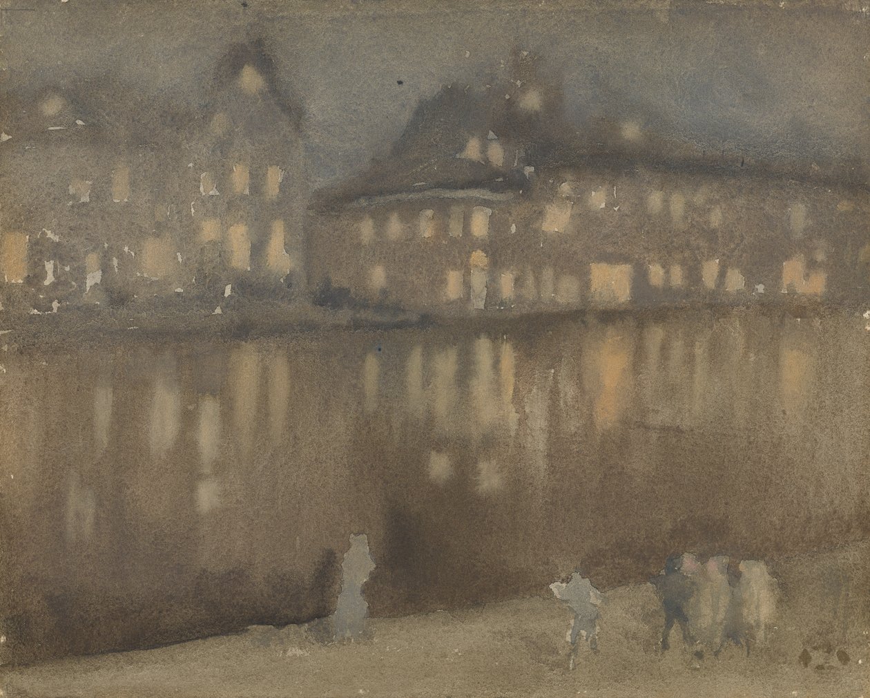 Canal Grande, Amsterdam, Nocturne, 1882. af James Abbott McNeill Whistler