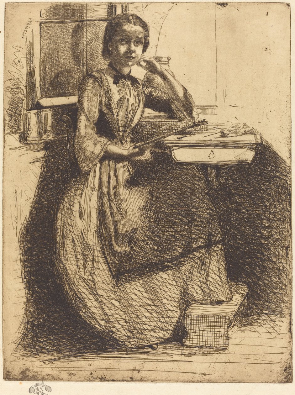 Gretchen i Heidelberg, 1858. af James Abbott McNeill Whistler
