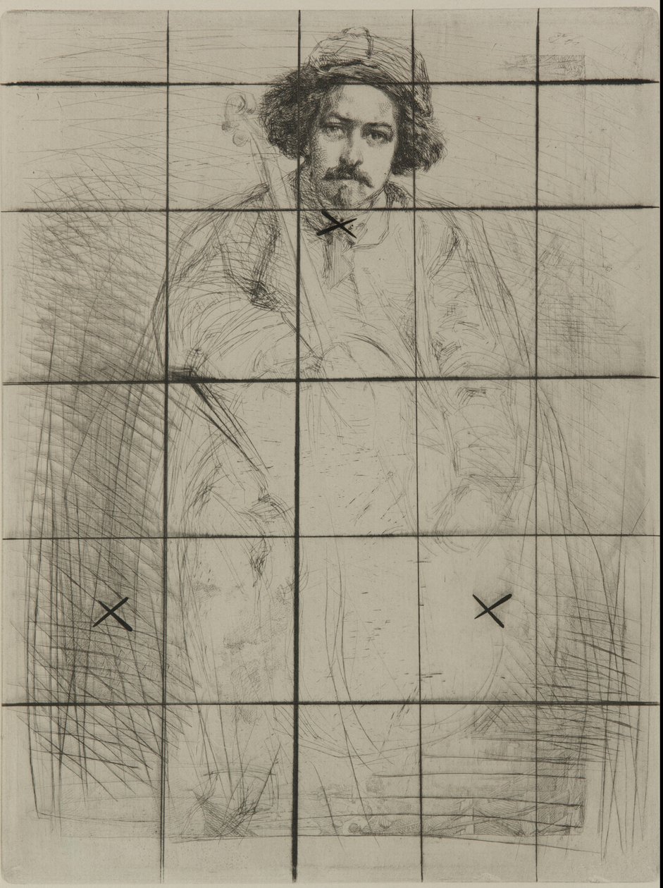 J. Becquet, Billedhugger, 1859. af James Abbott McNeill Whistler