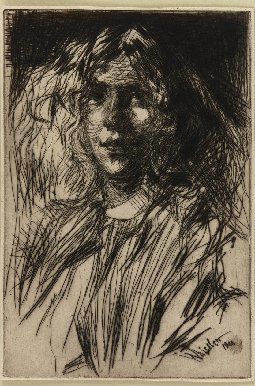 Jo, 1861. af James Abbott McNeill Whistler