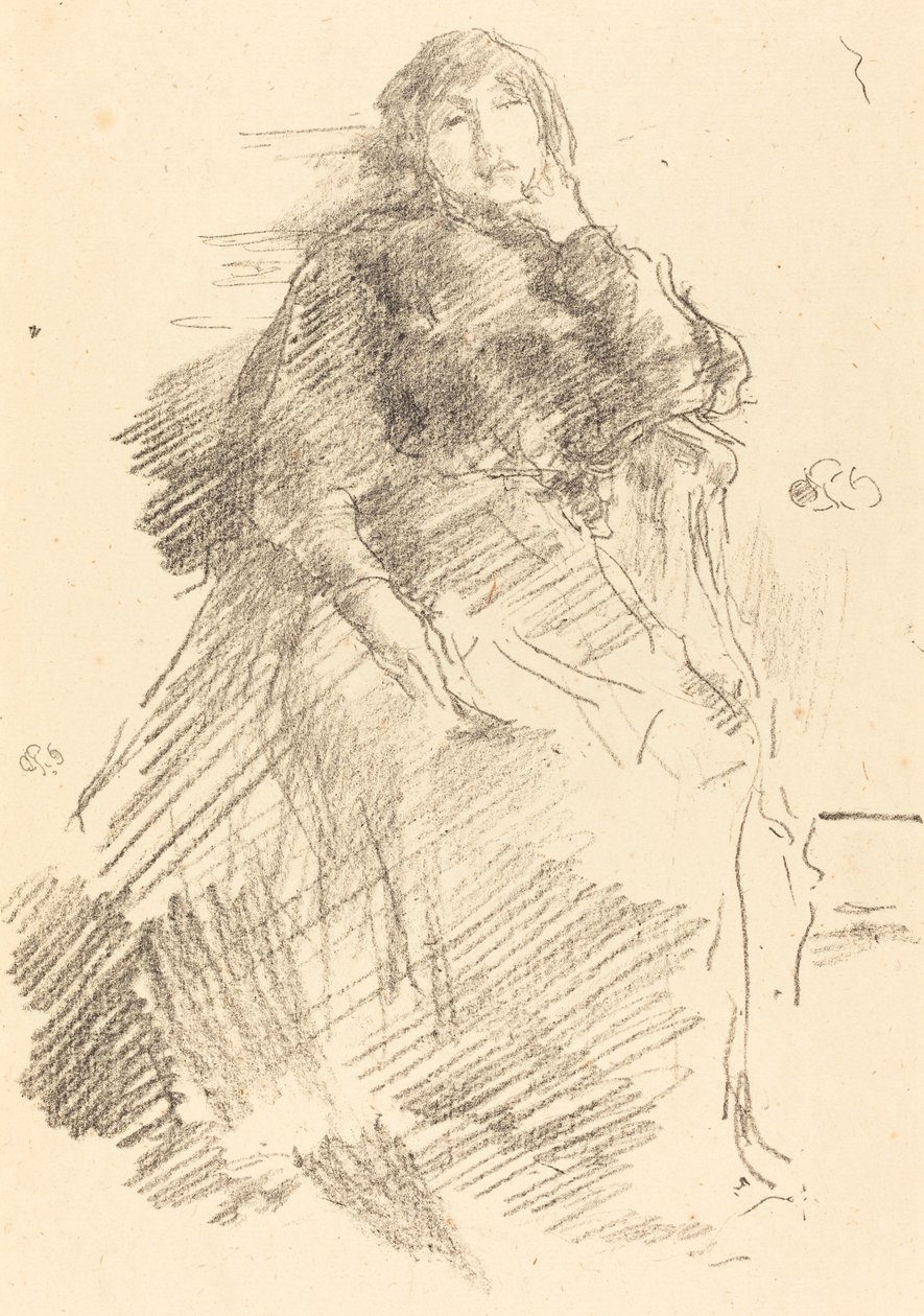Den smukke dovne dame, 1894. af James Abbott McNeill Whistler
