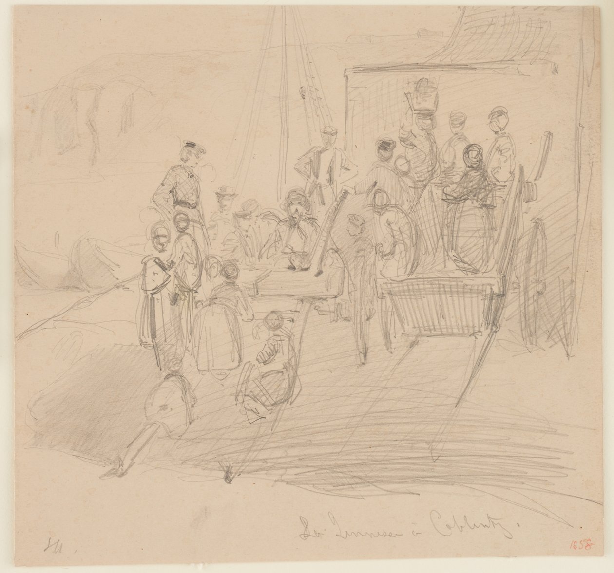 Ungdom i Coblentz, 1858. af James Abbott McNeill Whistler