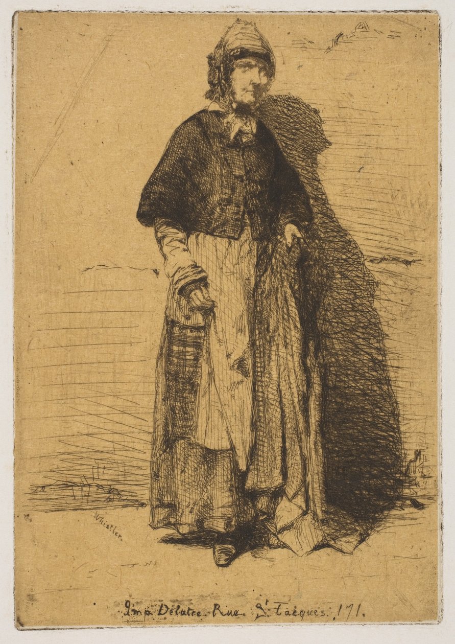 Moder Gerard, 1858. af James Abbott McNeill Whistler