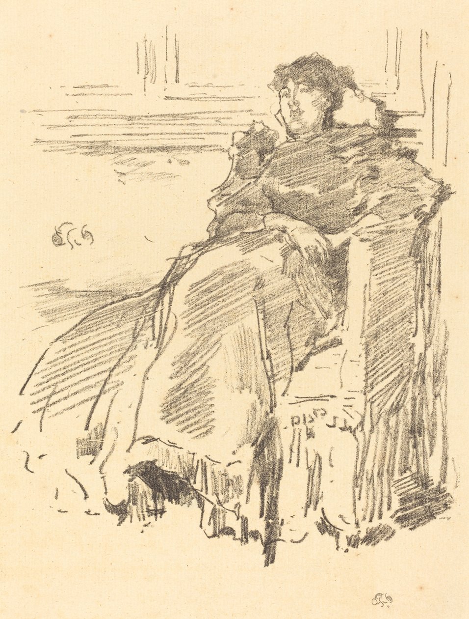 Den røde kjole, 1894. af James Abbott McNeill Whistler