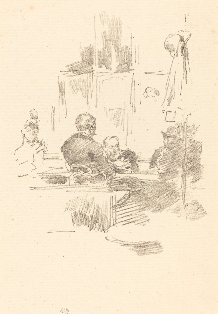 Late Picquet, 1894. af James Abbott McNeill Whistler