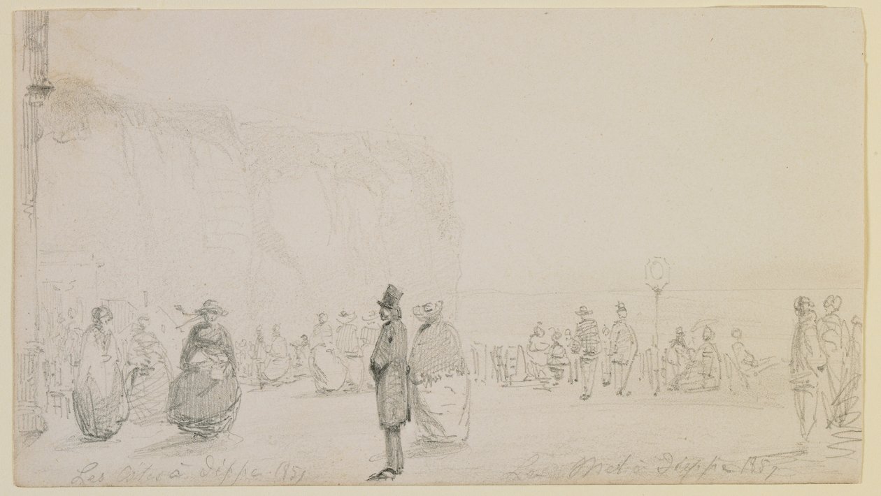 Kysterne ved Dieppe, 1857. af James Abbott McNeill Whistler
