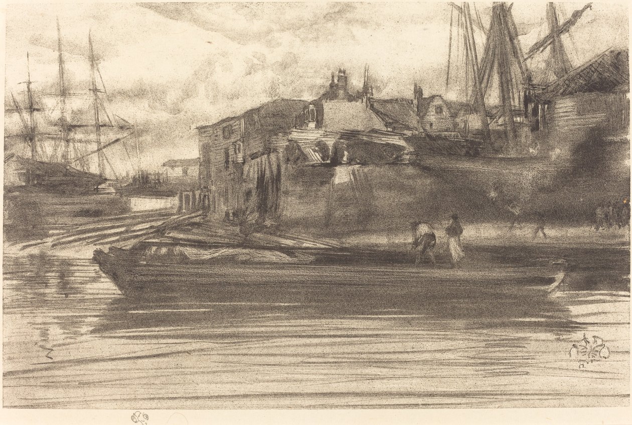 Limehouse, 1878. af James Abbott McNeill Whistler