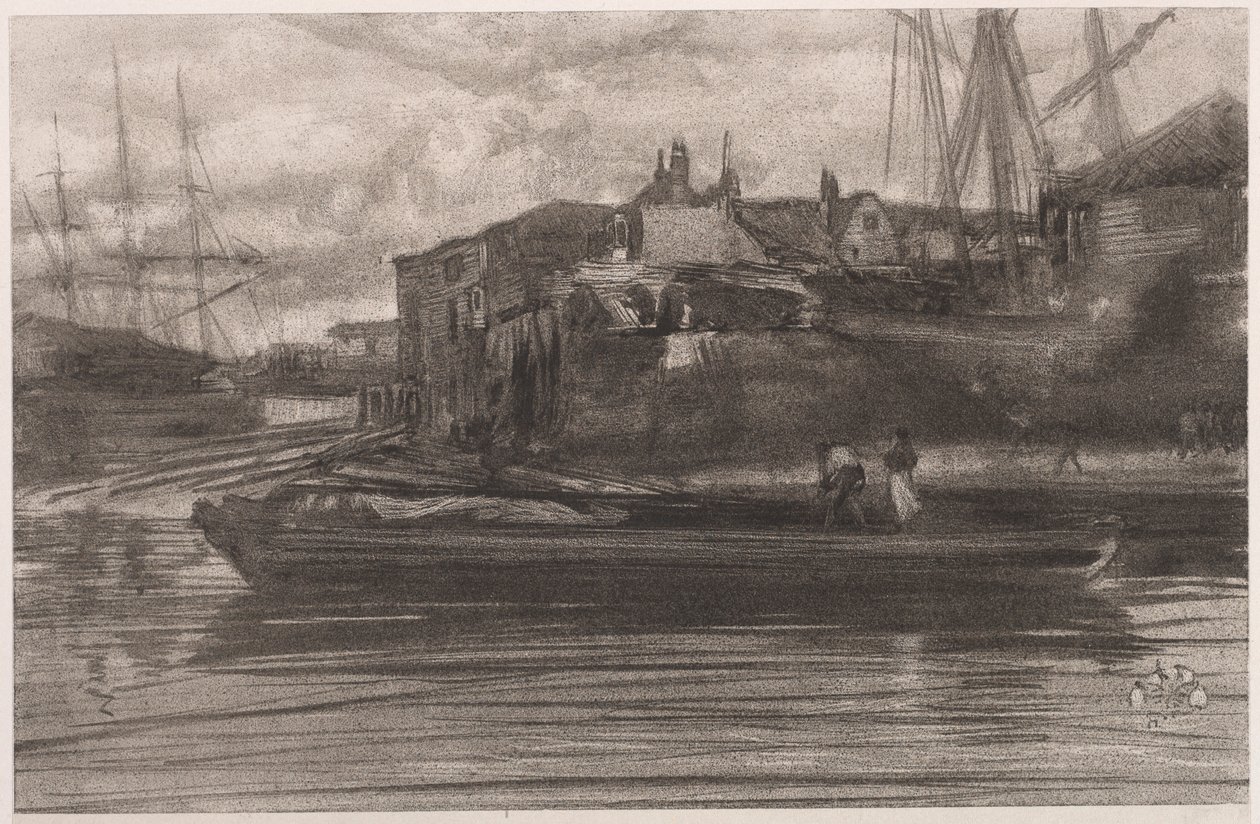 Limehouse, 1878. af James Abbott McNeill Whistler