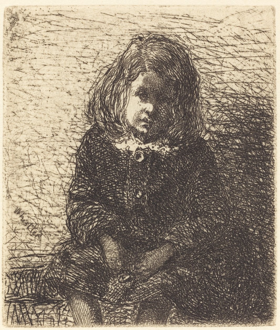 Lille Arthur, ca. 18571858. af James Abbott McNeill Whistler
