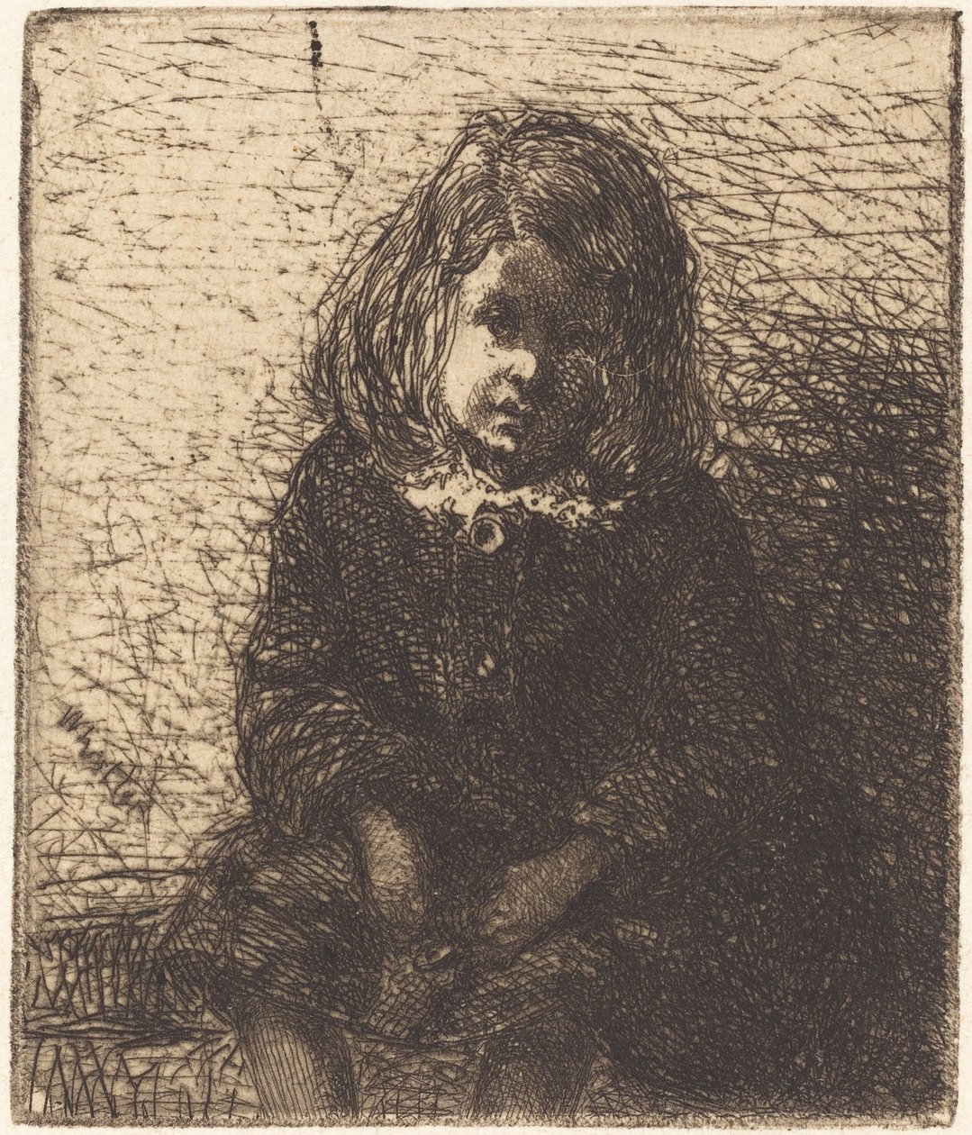 Lille Arthur, ca. 18571858. af James Abbott McNeill Whistler