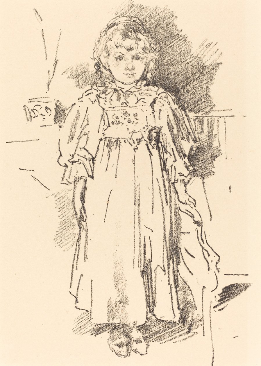 Lille Evelyn, 1896. af James Abbott McNeill Whistler