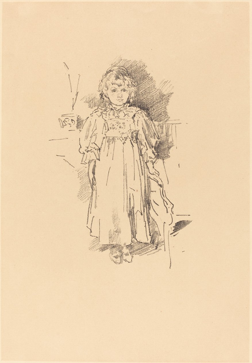 Lille Evelyn, 1896. af James Abbott McNeill Whistler