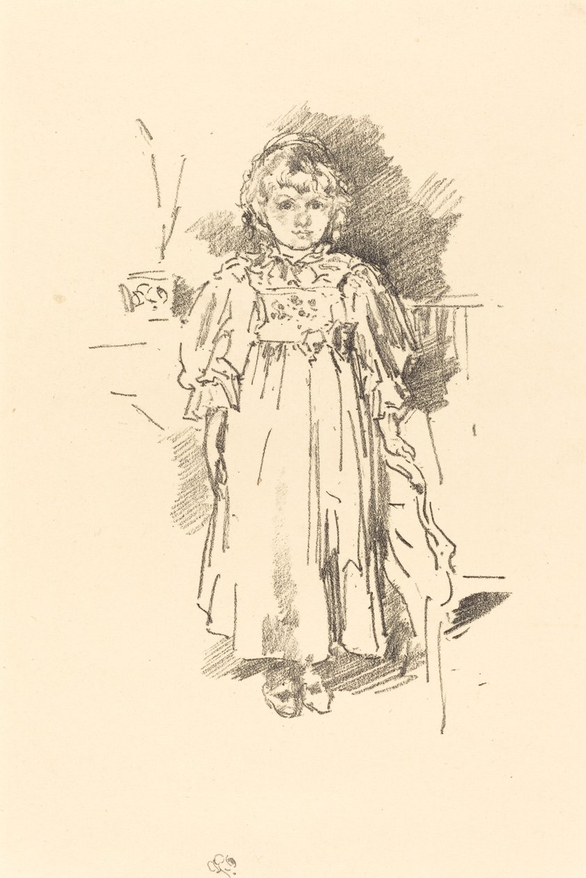 Lille Evelyn, 1896. af James Abbott McNeill Whistler