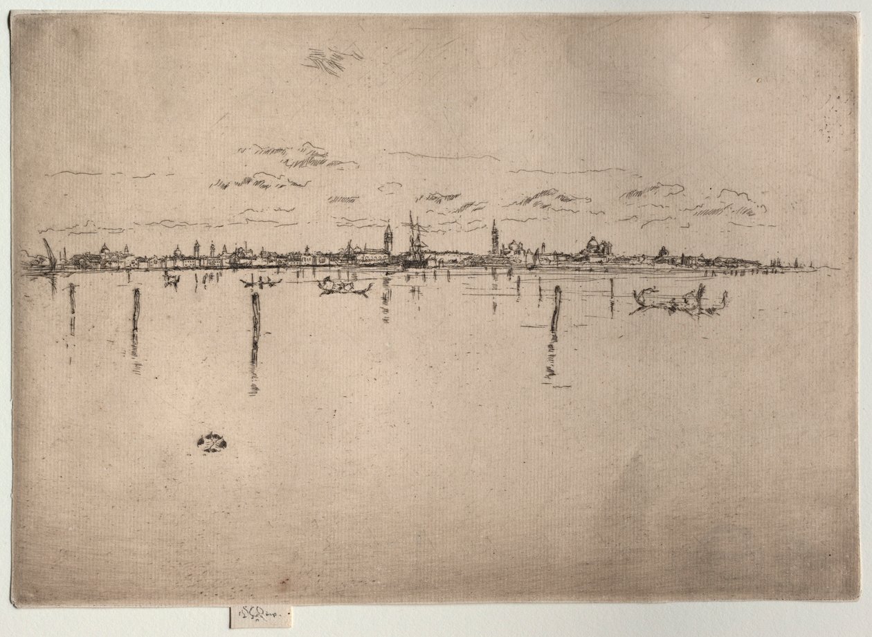 Lille Venedig, 1880. af James Abbott McNeill Whistler