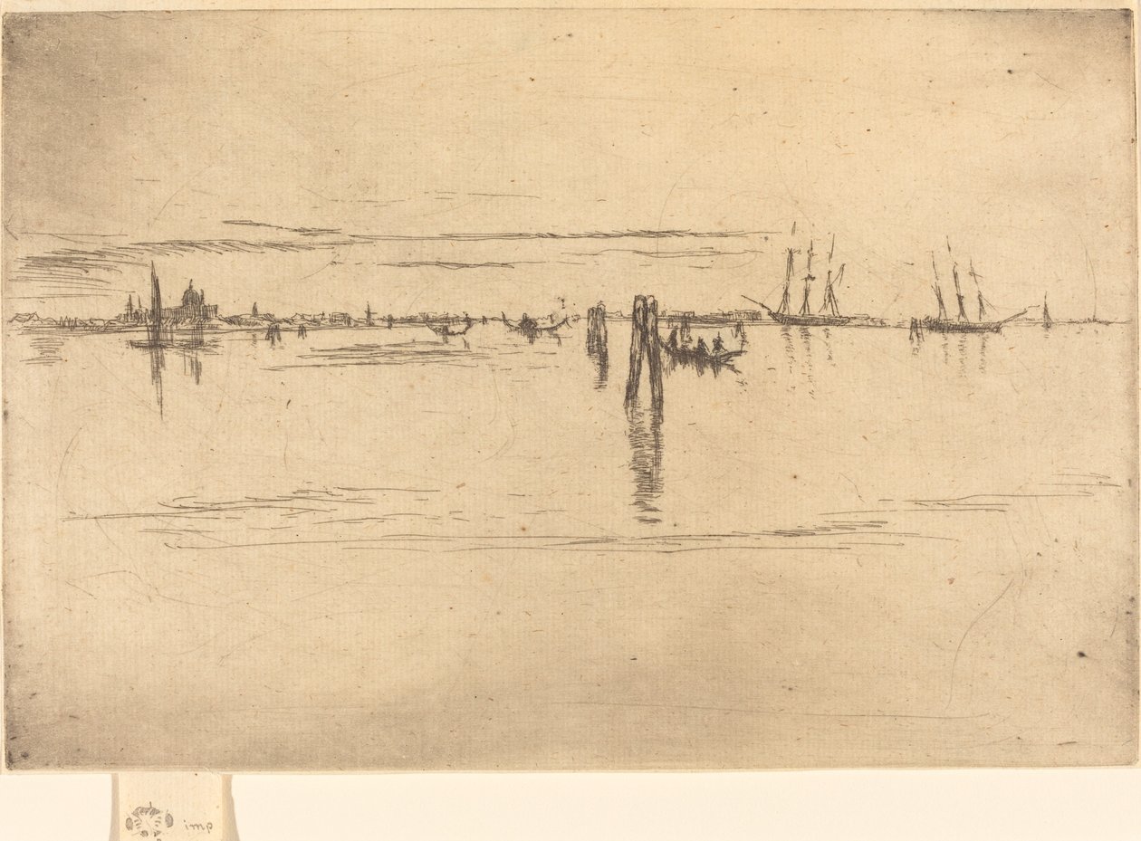 Long Lagoon, 1880. af James Abbott McNeill Whistler