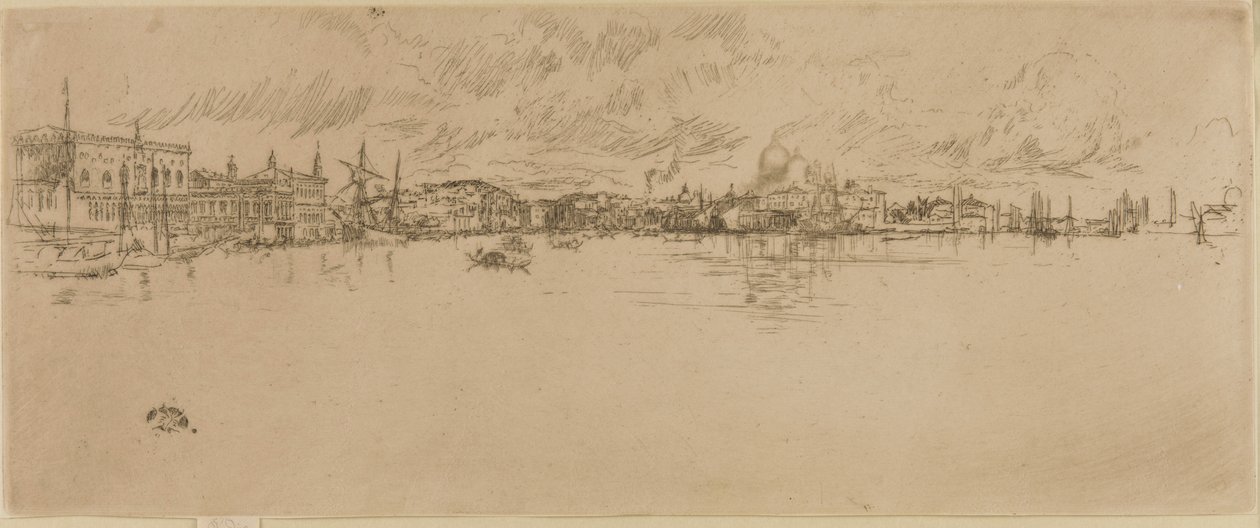Lange Venedig, 1879-1880. af James Abbott McNeill Whistler