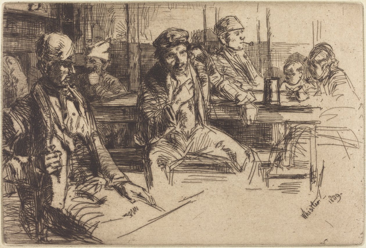 Longshoremen, 1859. af James Abbott McNeill Whistler