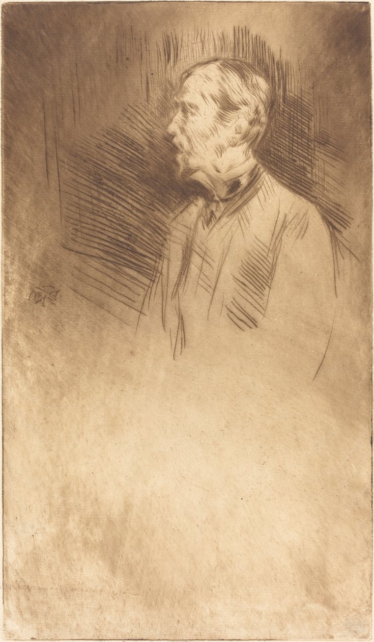 Lord Wolseley, ca. 1877. af James Abbott McNeill Whistler