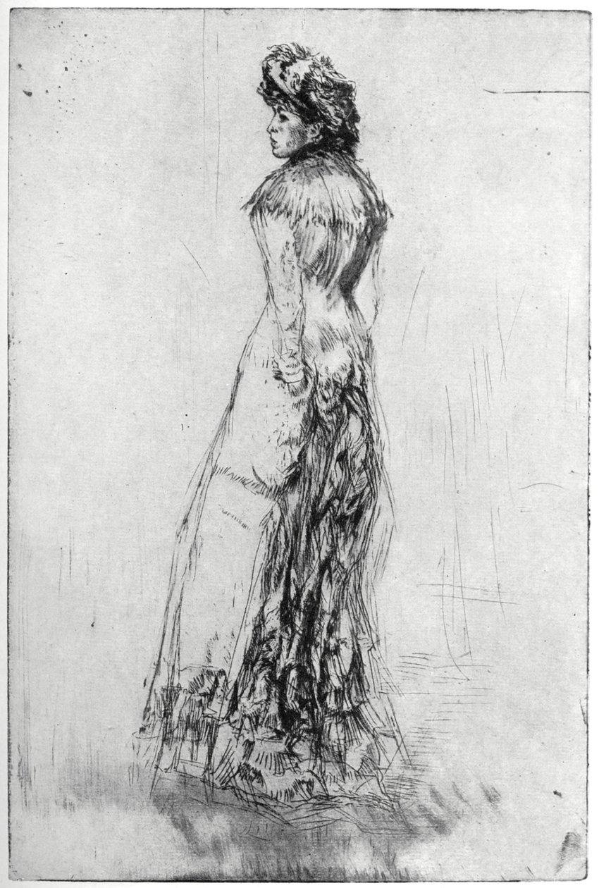 Maude, stående, 1873 1904. af James Abbott McNeill Whistler